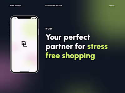 B-LIST | Shopping List