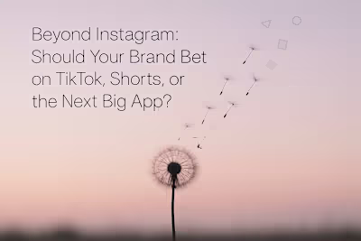 Beyond Instagram: Should Your Brand Bet on TikTok, Shorts, or the Next Big App?