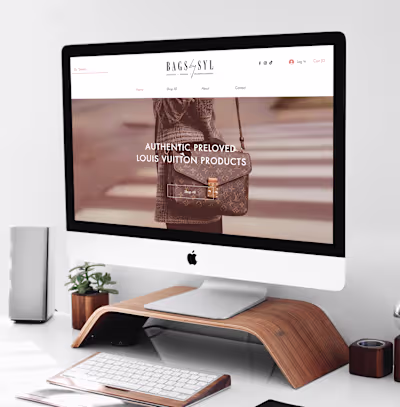 Bags By Syl Website & Logo