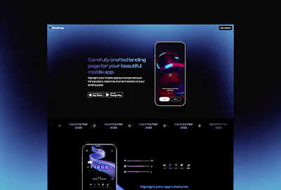 App Landing Page Framer Template
