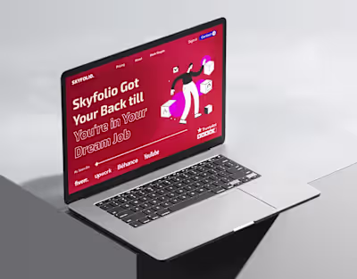SKYFOLIO | Digital Agency website Design