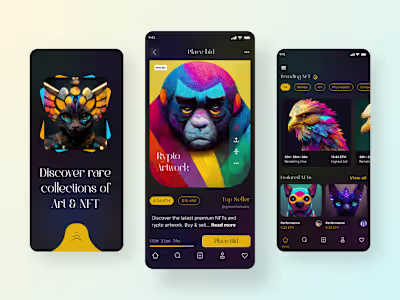 NFT Artwork Mobile App