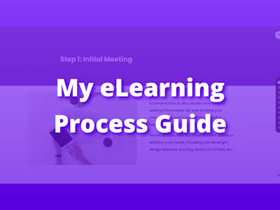 E-Learning Development Process Guide