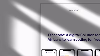 Ethecode EduTech Platform Design