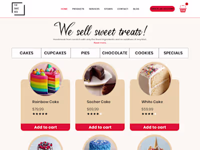 Sales website design