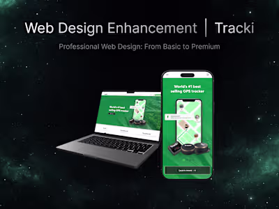 Redesign for Tracki Website