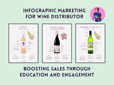 Infographic Sheets for Wine Distributor