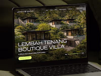 Welcome Lembah Tenang Boutique Villa