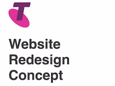 Telstra Webpage Redesign