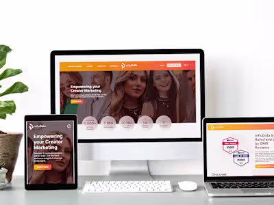 Influ Data website | Figma to WordPress & API