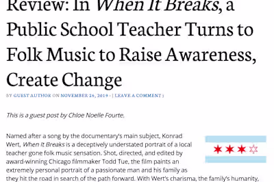 Third Coast Review - When It Breaks, Review