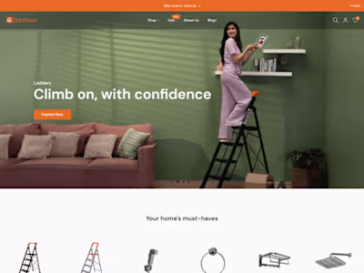 Building a Shopify E-commerce website for a Home Essential brand