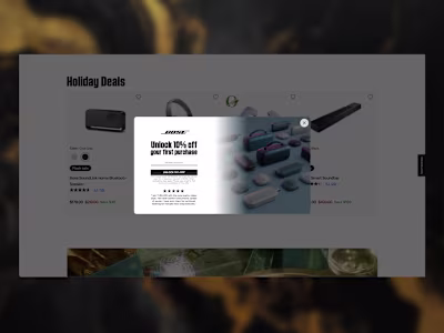 Bose | Email Pop Up