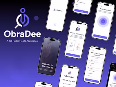 ObraDee - Job Finder Mobile App Development