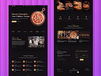 Restaurant Web Landing Page