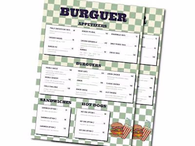 Menu Design