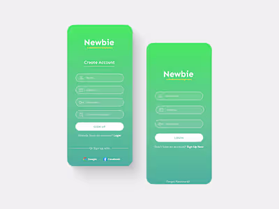 Day 001 — Sign Up | 100 days UI challenge