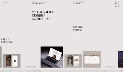 Williams Alamu '23 Folio | GSAP Animation, HTML5/SCSS/JavaScript