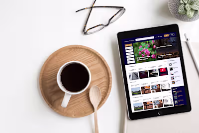 Church Vlog Landing Page UI/UX Design