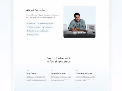 Website Design and Development for Vyana
