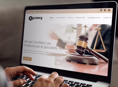 Lexonomix Website Landing Page