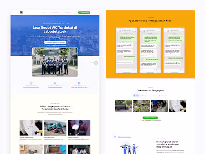 Jasa Sedot WC - Wordpress Landing Page