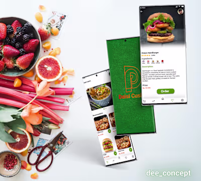 food ordering app on Behance