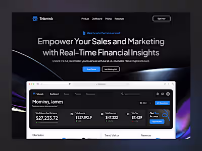 UI Landingpage Website Design