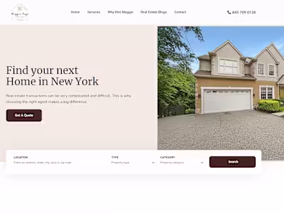 Real Estate WordPress Website