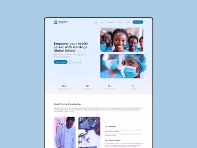 Heritage Global School Website Redesign