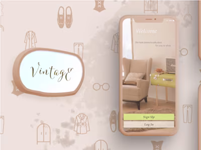 Anastasiia Mazaratii - UI Research and Design for Vintage Shop