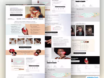 Eye brightener landing page