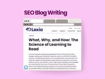 SEO Blog Writing | Ed-Tech Sample