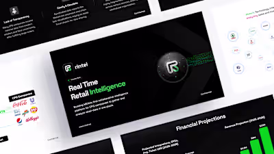 WIP Design for Pitch Deck for a AI SaaS