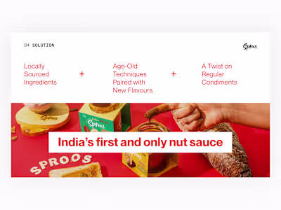 Pitch deck redesign for Sproos (Pre-seed)