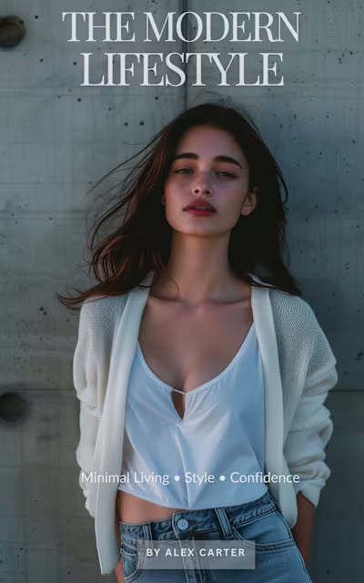 Lifestyle Book Cover & Podcast Cover Design Designed a moder...