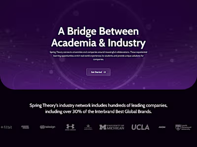 Spring Theory Website Redesign