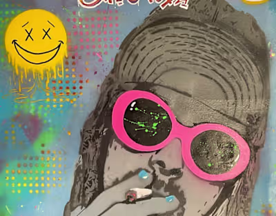 Spray painted artworks