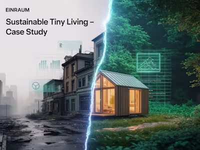 EinRaum Landing Page Design for Sustainable Living