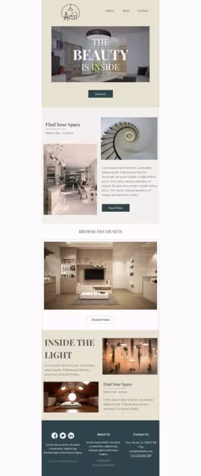 Sophisticated Website Design for Interior Design Brand