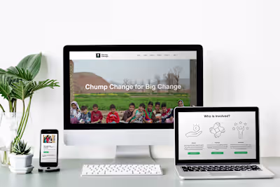 Chump Change Movement - UI/UX Design