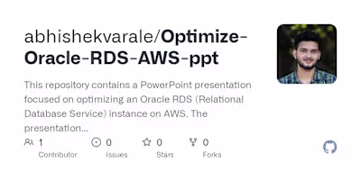 abhishekvarale/Optimize-Oracle-RDS-AWS-ppt