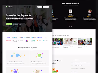 Finance Website design