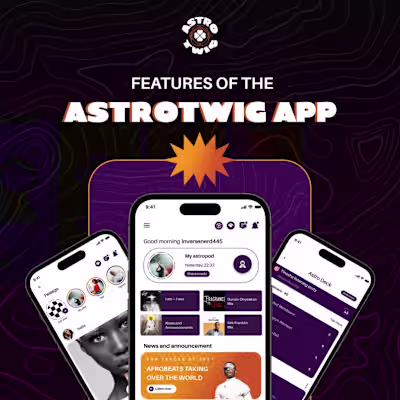 Astrotwig Social Music Streaming App 