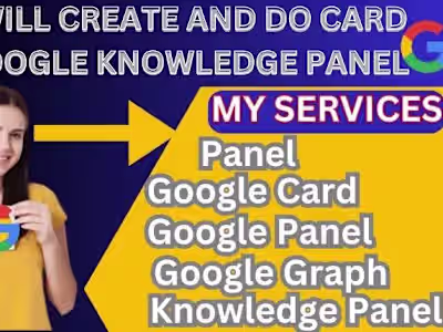 I will craft a verified google knowledge panel for all category