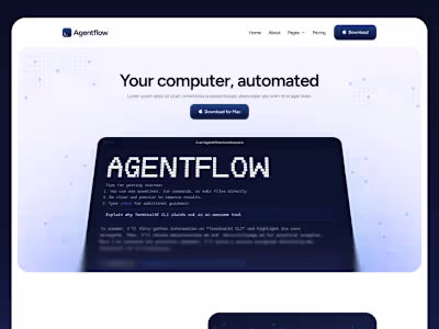 Agentflow — SaaS Website +