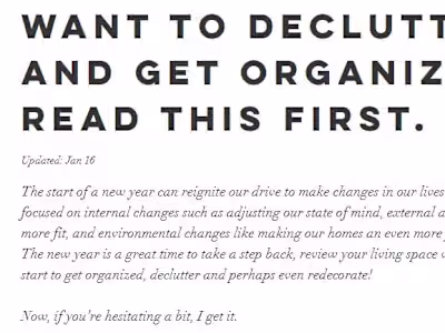 Want to Declutter and Get Organized? Read This First.