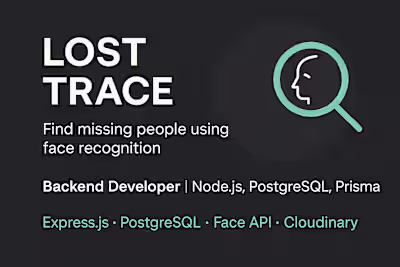Lost Trace Missing Persons API Development
