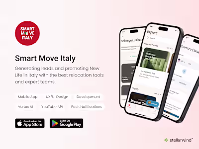 Mobile App Design & Development for Italy Relocation