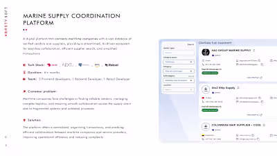 AI-Driven Maritime Vendor Platform